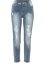 Mom-Jeans cropped con zone sdrucite e borchie, RAINBOW