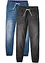 Jeans con elastico in vita  regular fit, straight (pacco da 2), RAINBOW