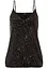 Top in jersey con paillettes, bonprix