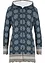 Cardigan lungo in jacquard con cappuccio, bpc bonprix collection