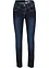 Jeans slim con impunture a contrasto, a vita media, bonprix