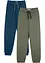 Pantaloni da jogging in puro cotone (pacco da 2), bonprix