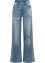 Jeans larghi con zone sdrucite, RAINBOW