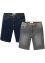 Bermuda in jeans elasticizzati regular fit (pacco da 2), John Baner JEANSWEAR