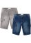 Bermuda cargo di jeans in felpa, regular fit (pacco da 2), John Baner JEANSWEAR