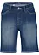 Bermuda in jeans straight, a vita media, bonprix