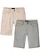 Bermuda elasticizzati, regular fit (pacco da 2), bonprix