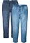 Jeans con elastico in vita in denim estivo, classic fit (pacco da 2), bonprix