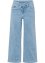 Jeans cropped larghi con cinta asimmetrica in cotone biologico, RAINBOW
