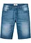 Bermuda di jeans elasticizzati con cavallo rafforzato, regular fit, bonprix