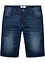 Bermuda di jeans elasticizzati con cavallo rafforzato, regular fit, bonprix