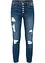 Jeans cropped strappati skinny, bonprix