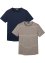 T-shirt con fondo arrotolato (pacco da 2) slim fit, RAINBOW