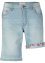 Bermuda di jeans elasticizzati Authentic con risvolto colorato, John Baner JEANSWEAR