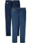 Jeans elasticizzati con cotone riciclato regular fit straight (pacco da 2), John Baner JEANSWEAR