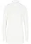 Maglia lunga elasticizzata soffice in cotone con collo alto e spacchi ai lati, bpc bonprix collection