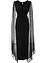 Abito lungo con maniche lunghe in mesh, bonprix