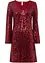 Abito con paillettes e maniche a campana, bonprix
