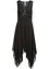 Abito da sera midi in fine chiffon con paillettes, bonprix