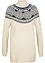 Maglione norvegese con spacchi ai lati, bonprix