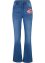 Jeans bootcut con cinta comoda e ricami, bpc bonprix collection