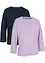 T-shirt sportiva tecnica (pacco da 2) con maniche a 3/4, bpc bonprix collection