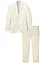 Completo in misto lino (2 pezzi) giacca e pantaloni, regular fit, bonprix