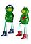 Statuetta decorativa rana con stivali (set 2 pezzi), bpc living bonprix collection