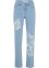 Jeans elasticizzati stampati straight, a vita media, John Baner JEANSWEAR