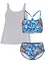 Tankini completo e reggiseno extra (set 3 pezzi), bonprix