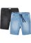 Bermuda di jeans con cinta elastica, regular fit (pacco da 2), John Baner JEANSWEAR