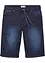 Bermuda di jeans in felpa con taglio comfort, regular fit, bonprix