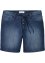 Bermuda di jeans elasticizzati, loose fit, John Baner JEANSWEAR