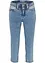 Jeans skinny elasticizzati al ginocchio, a vita media, bonprix