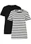 T-shirt con scollo rotondo in cotone (pacco da 2), bonprix