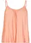 Top con spalline sottili in viscosa fluente, bonprix