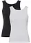 Top a costine in puro cotone biologico (pacco da 2), bonprix