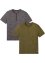 T-shirt serafino (pacco da 2), bpc bonprix collection