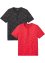 T-shirt serafino (pacco da 2), bpc bonprix collection