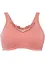 Reggiseno bustier con ricami e cotone, bpc bonprix collection