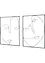 Decorazione da parete con visi (pacco da 2), bpc living bonprix collection