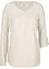 Blusa a maniche lunghe con scollo a V, bonprix