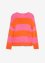 Maglione con scollo rotondo in maglia fine color block, bpc bonprix collection