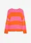 Maglione con scollo rotondo in maglia fine color block, bonprix