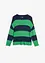 Maglione con scollo rotondo in maglia fine color block, bonprix