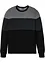 Maglione a girocollo in color block, bonprix