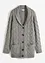 Cardigan con collo a scialle e lavorazione a trecce, bonprix