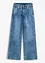 Jeans wide leg con bottoni decorativi, a vita media, bonprix