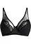 Reggiseno minimizer con ferretto e mesh glitterato, bonprix