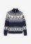 Maglione norvegese con zip, bpc bonprix collection